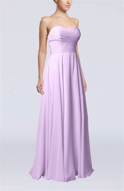 Light Purple Plain Sheath Sweetheart Sleeveless Backless Evening ...