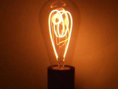 100+ year old carbon filament light bulb - YouTube