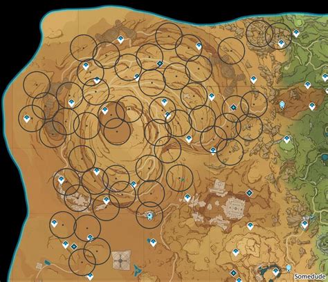 [Version 3.6] Dendro treasure compass scanning map - Girdle of the Sands + Desert of Hadramaveth ...