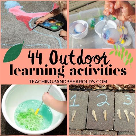 44 Preschool Outdoor Learning Ideas