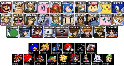 Super Smash Flash / Characters - TV Tropes