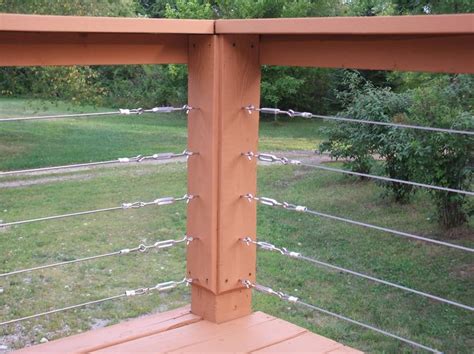 Deck Hand Railing | Deck Railling Ideas | Cable railing deck, Wire deck ...