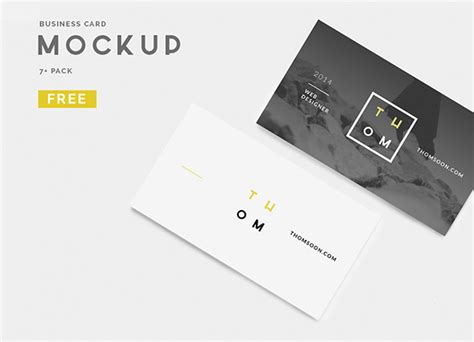 7+ Clean Business Card FREE MOCKUP [Download] :: Behance