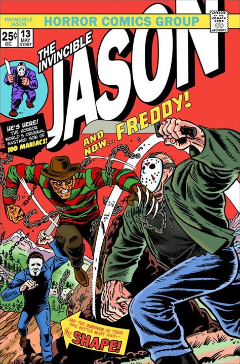 The Invincible Jason vs Freddy Art Print by Mark Welser | Horror ...