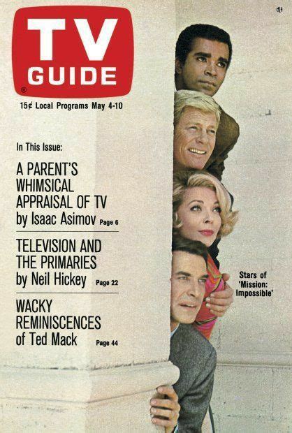 The Cast of Mission Impossible | Tv guide, Mission impossible tv series, Music book