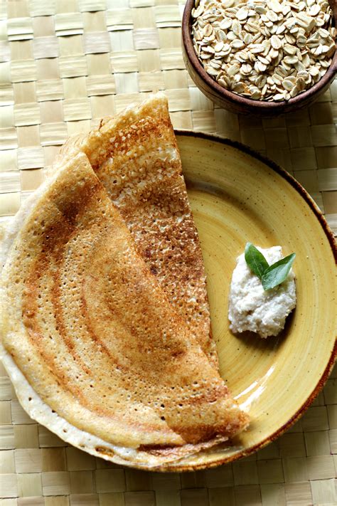 Oats Dosa - No Fermentation Required - Ruchik Randhap