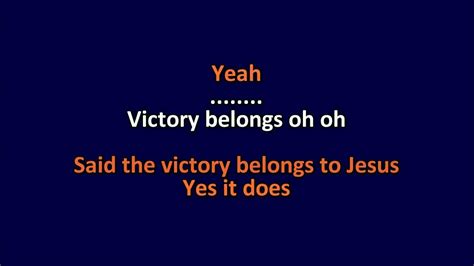 Todd Dulaney - Victory Belongs To Jesus - Karaoke Instrumental Lyrics ...