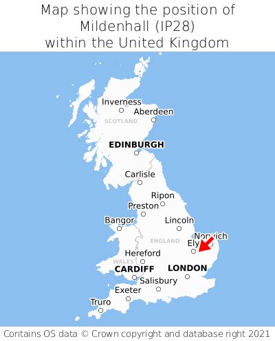 Where is Mildenhall? Mildenhall on a map