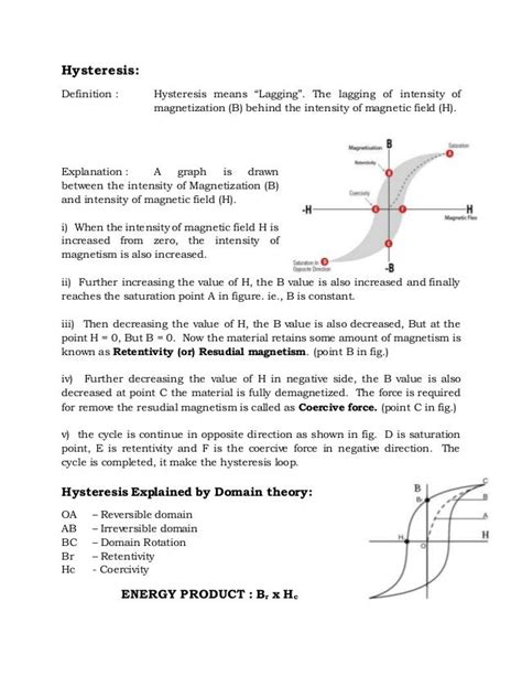 Hysteresis