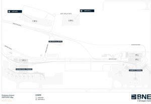 Parking Brisbane International Airport map BNE