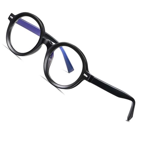 80644 Round Anti blue Light Prescription Glasses Frame TR90 Men's and ...