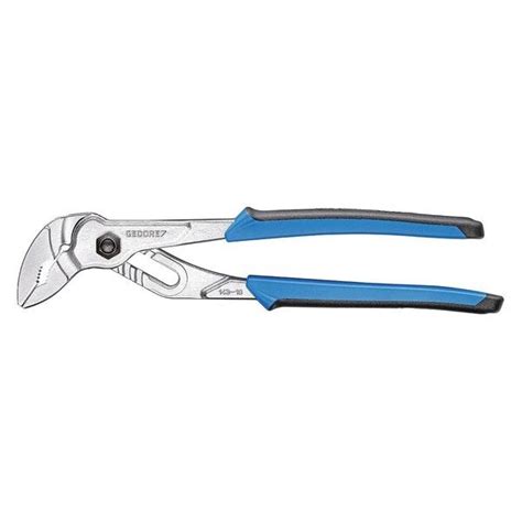 GEDORE - 1Water Pump Pliers,10", Chrome-Plated, 2-Component Handle - 143 10 JC