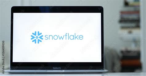 Logo of Snowflake, an American data cloud company offering data storage ...