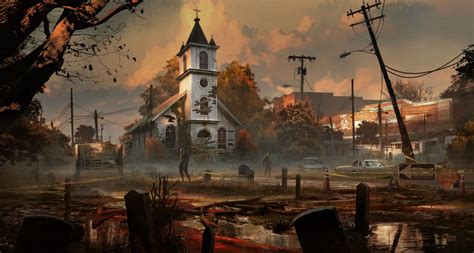 church, Yura Gvozdenko on ArtStation at https://www.artstation.com ...