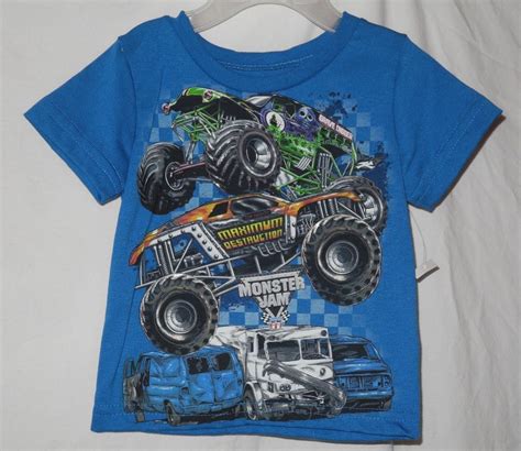 Monster Jam Feld Motor Baby Toddler T Shirt 12 Months Boy Free Shipping ...