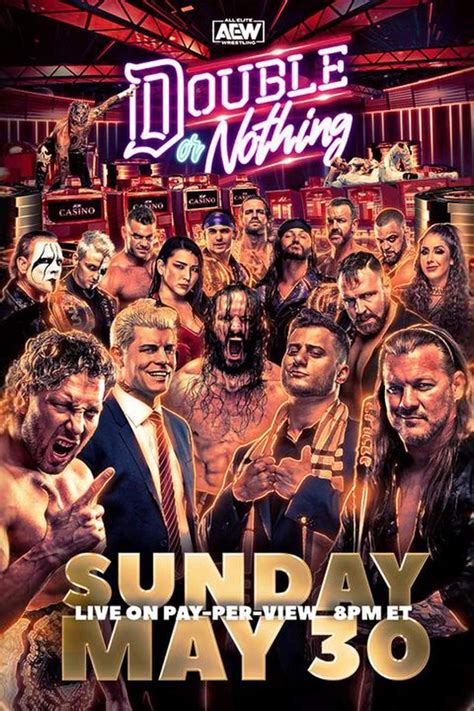 Official Poster for AEW Double or Nothing 2021. : r/SquaredCircle