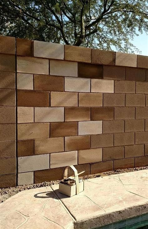 33 Glamorous Wall Outdoor Concrete Design Ideas That Will Inspire You | Decorating cinder block ...