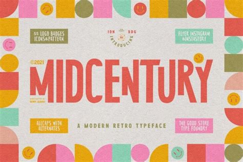 31 Remarkable Mid Century Modern Fonts That Perfectly Captured The Retro Scene | HipFonts