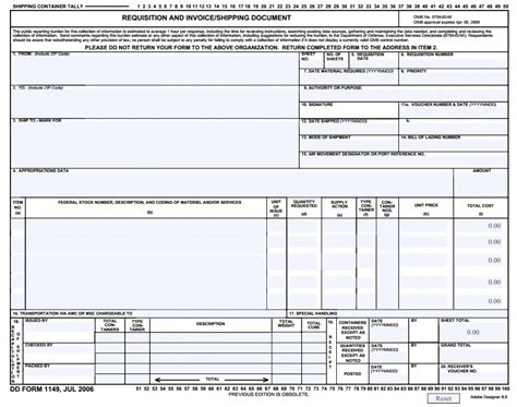 DD Form 1149 Requisition And Invoice Shipping Launch From Laws.com