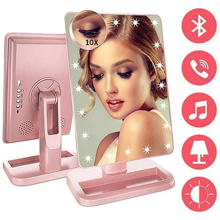 Vanity Mirror with Lights Bluetooth Lighted Makeup Mirror Touch Screen ...