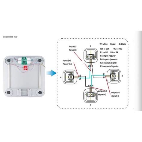 Human Scale Body Load Cell Resistance Strain Weight Sensor 50KG