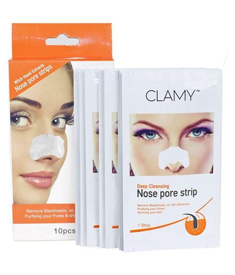 SPERO Clamy Nose Pore Strips Blackhead Removel Wax Strips + Wipes for ...