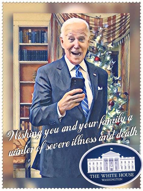 Christmas greetings from the Bidens - SnuggleDuck