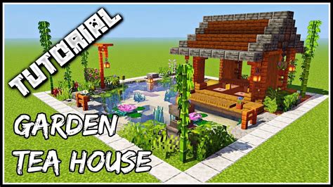 How To Build A Garden Tea House | Minecraft Tutorial | Maison minecraft ...