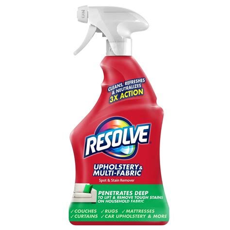 Resolve Upholstery Cleaner & Stain Remover, 22oz, Multi-Fabric Cleaner ...