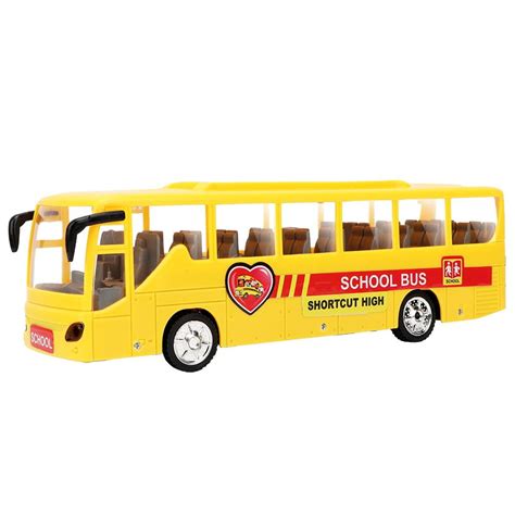 Greensen Children High Simulation Electric Plastic Light Sound Bus Car ...