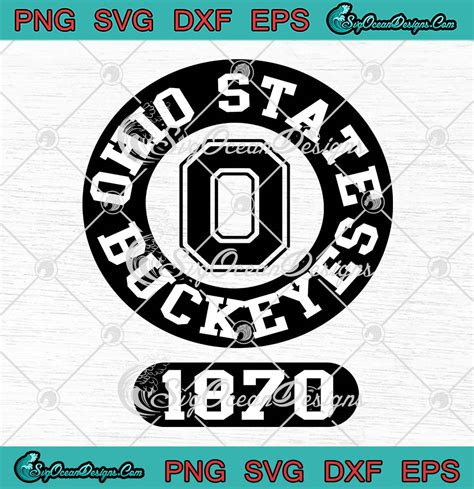 Ohio State Buckeyes Circle Logo SVG, Ohio State Buckeyes Vintage SVG ...