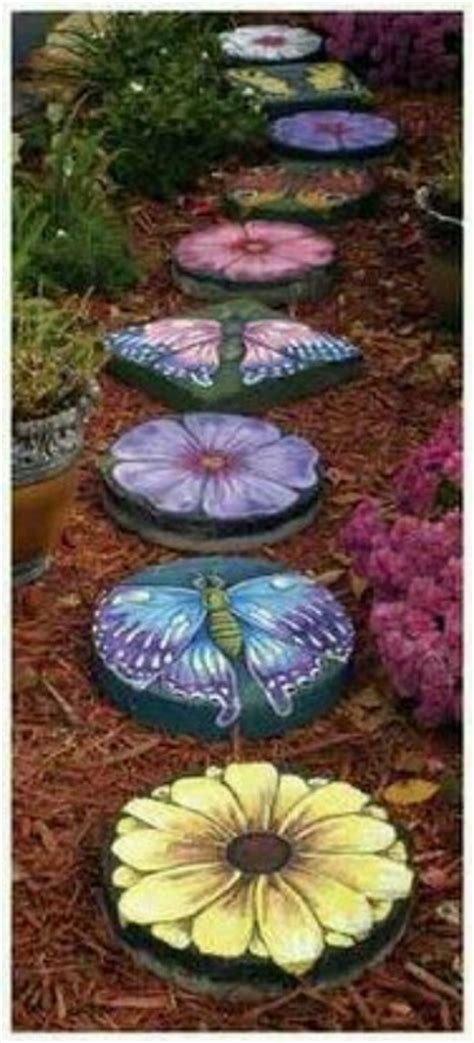 Painted Stepping Stones | Gardening Ideas | Pinterest