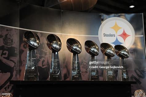 The six Lombardi Trophies earned by the Pittsburgh Steelers for Super ...