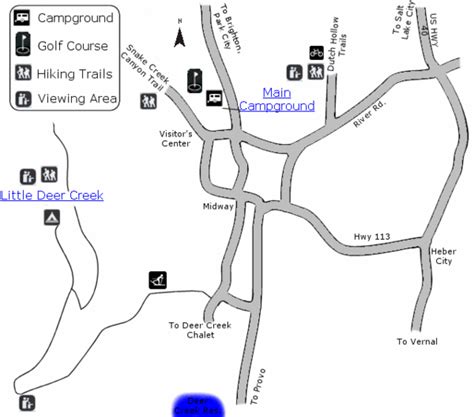 Wasatch Mountain State Park Map - Wasatch Mountain State Park UT USA • mappery