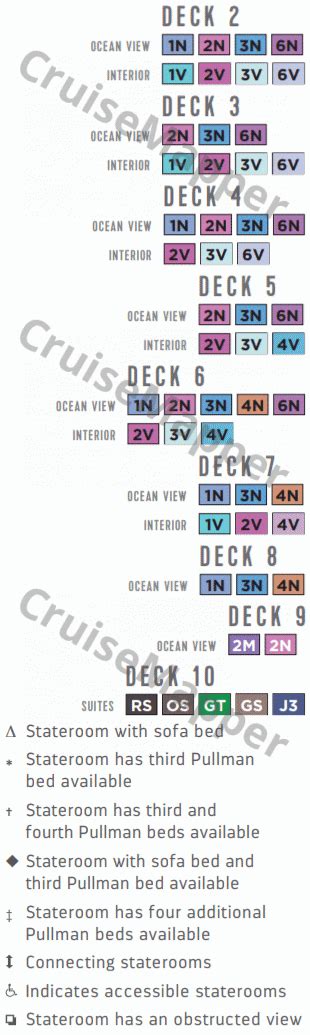 Majesty Of The Seas deck 6 plan | CruiseMapper