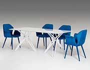 White Glass Dining Table VG105 | Modern Dining