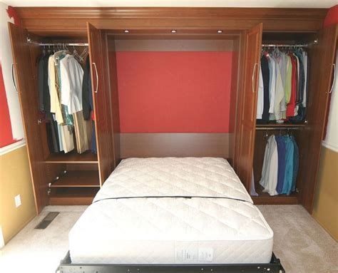 murphy bed with side closet - Google Search | Queen murphy bed, Murphy ...