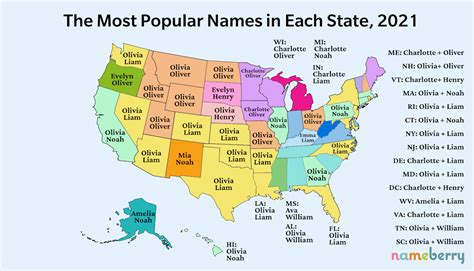 Popular Names by State | Nameberry