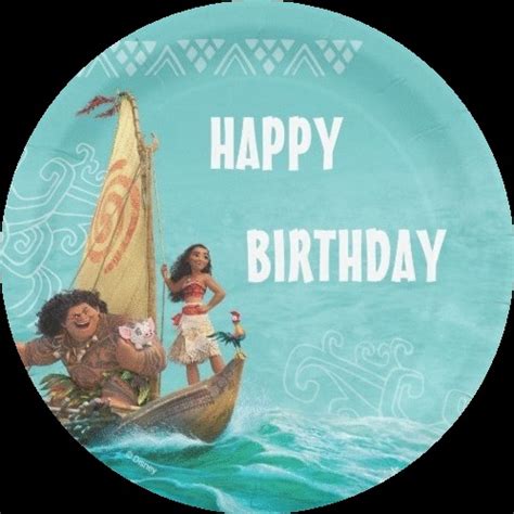 Free Moana Birthday Greeting Cards