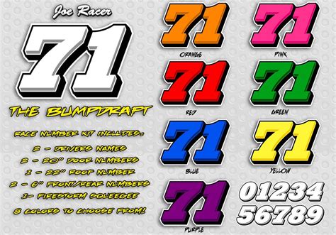 race car number fonts dafont - Martina John