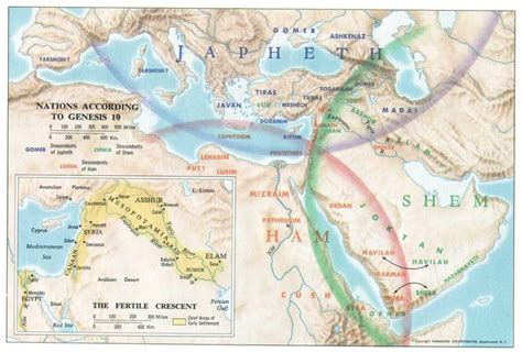 Shem, Ham & Japheth | Bible mapping, Bible history, Bible knowledge