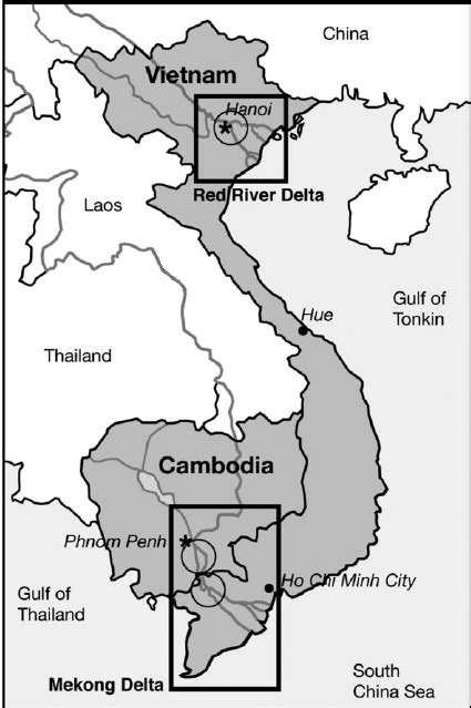 Mekong River Delta Map