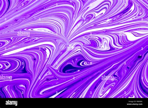 Abstract background of purple and white liquid paint swirls Stock Photo ...