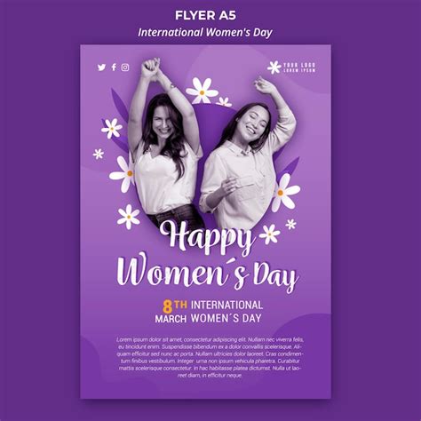 Free PSD | International women day flyer