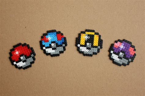 Pokeball Perler Beads