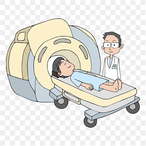 MRI scan png clipart illustration, | Free PNG - rawpixel