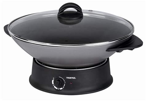 Wok électrique Tefal WO300010 Argent 1200W