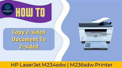 HP LaserJet MFPM233sdw | M234sdw | M236sdw Printer : How to copy 2 ...