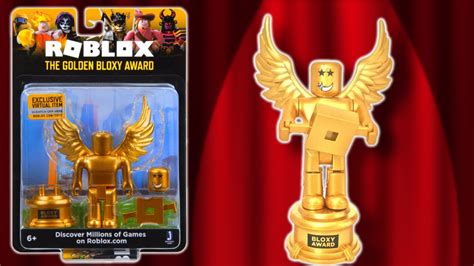 ROBLOX The Golden Bloxy Award & Hang Glider W/ Codes O1 for sale online ...