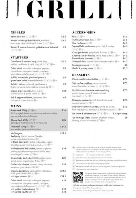 Malmaison Aberdeen Aberdeen's full menu online